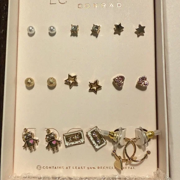 LC Lauren Conrad Gold and Silver Earring Set - Picture 3 of 4